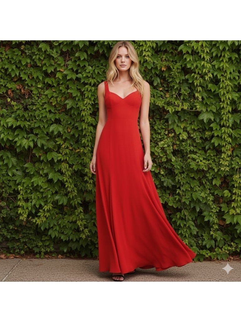Nwt Reformation Lecce Maxi In Cherry Red Full Length Tank Dress 4 $428